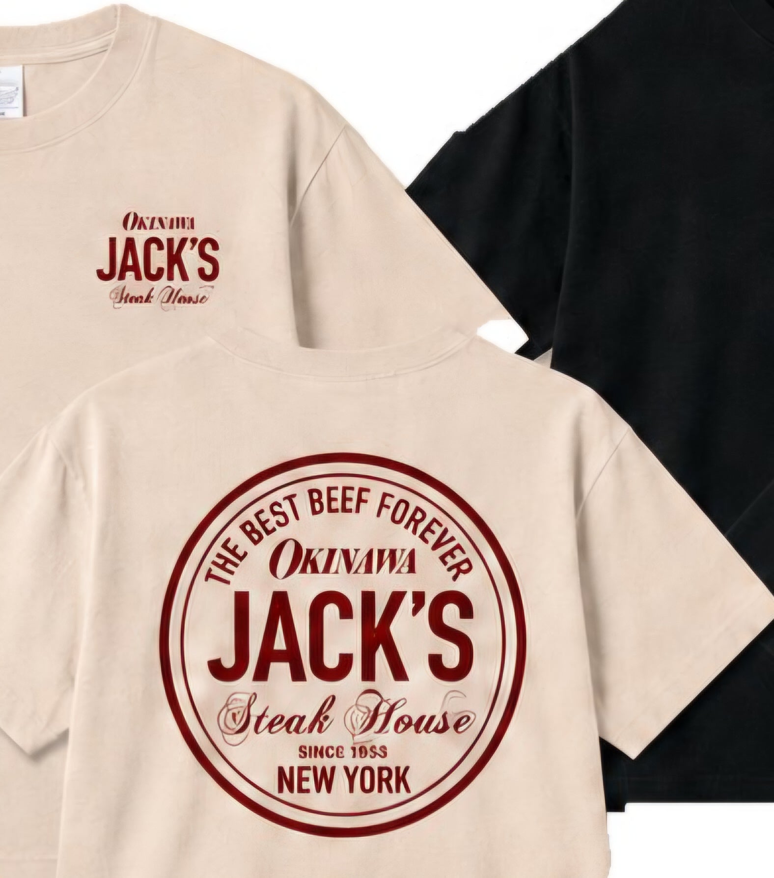 親子Tシャツセット(大人用ベージュ・キッズ用3色) – JACK'S STEAK HOUSE